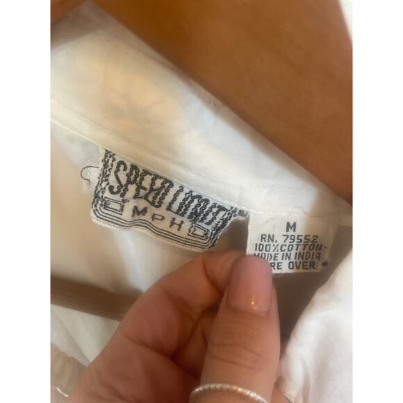 VINTAGE 90's Short Sleeve Top w Patches Granny Cottage Cat Lady  Medium / M - Picture 4 of 9